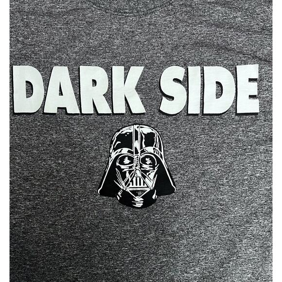 Star Wars Darth Vader Darkside Logo Gray T-Shirt Size X-Large - Picture 3 of 7